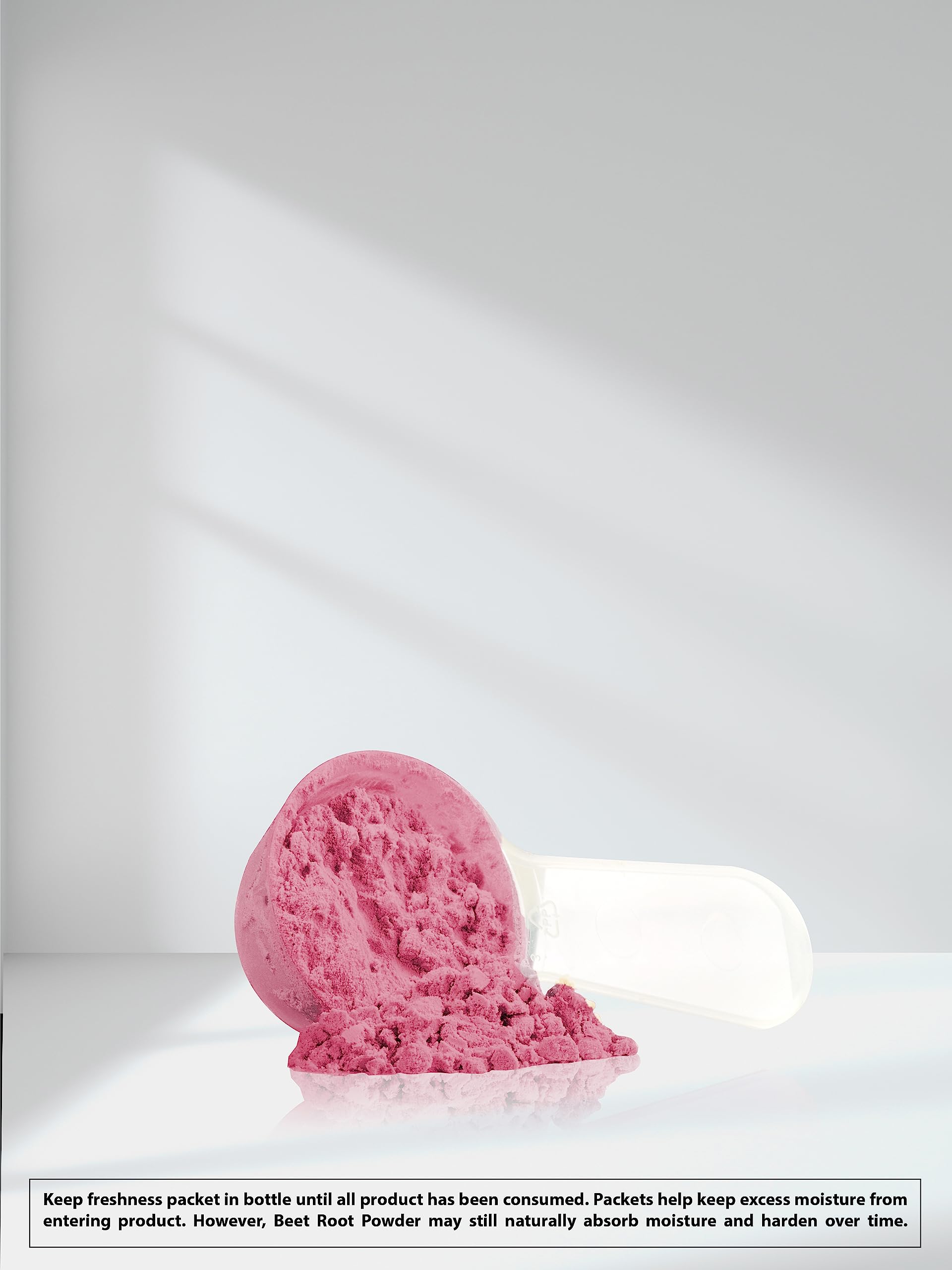 Horbäach beet root powder powder dust suggests quick mixing and even color.