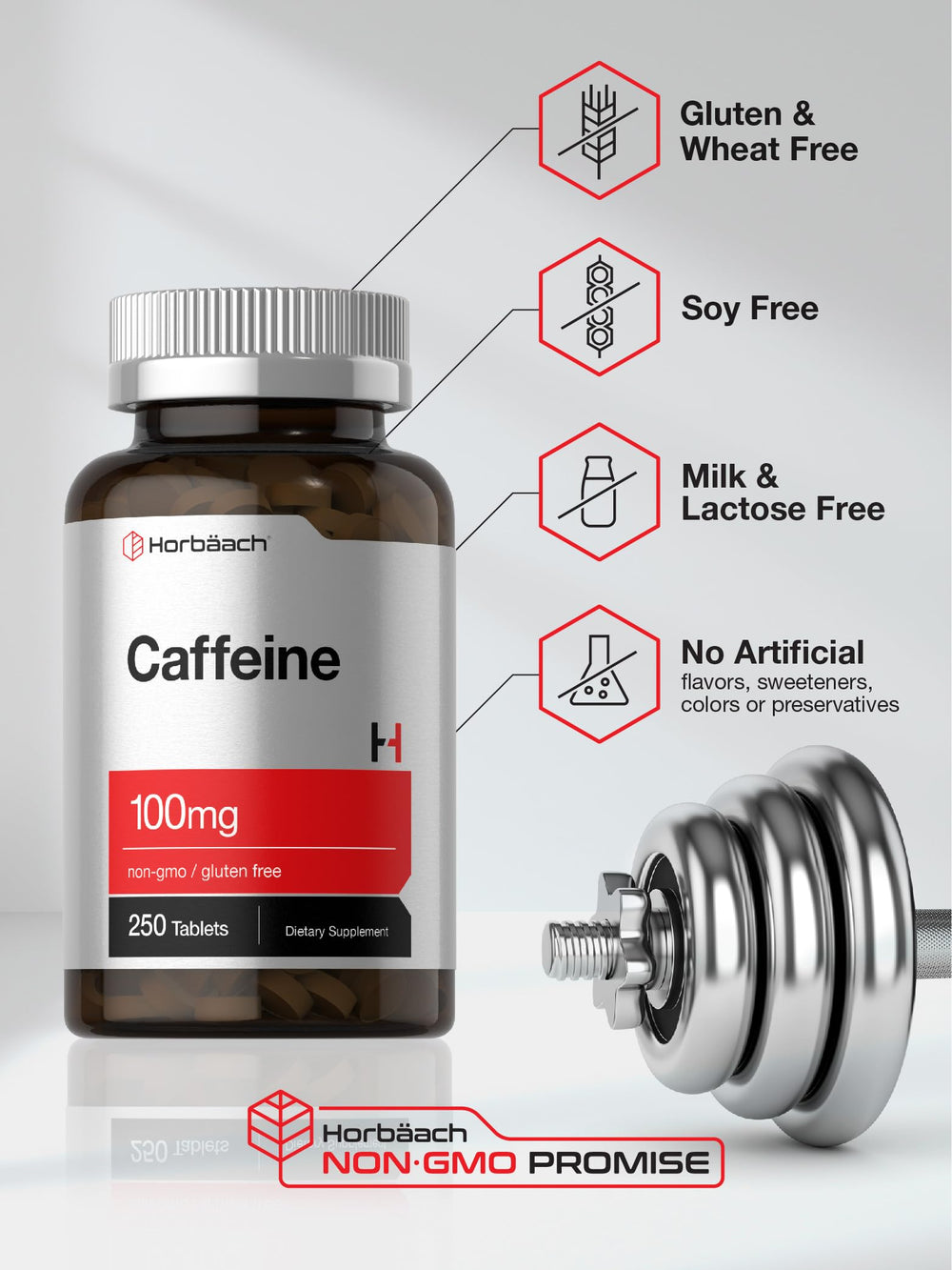 Horbäach caffeine pills daily use scene in a morning routine for energy