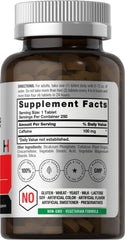 Horbäach caffeine pills tablets close-up compact vegetarian tablets for daily energy