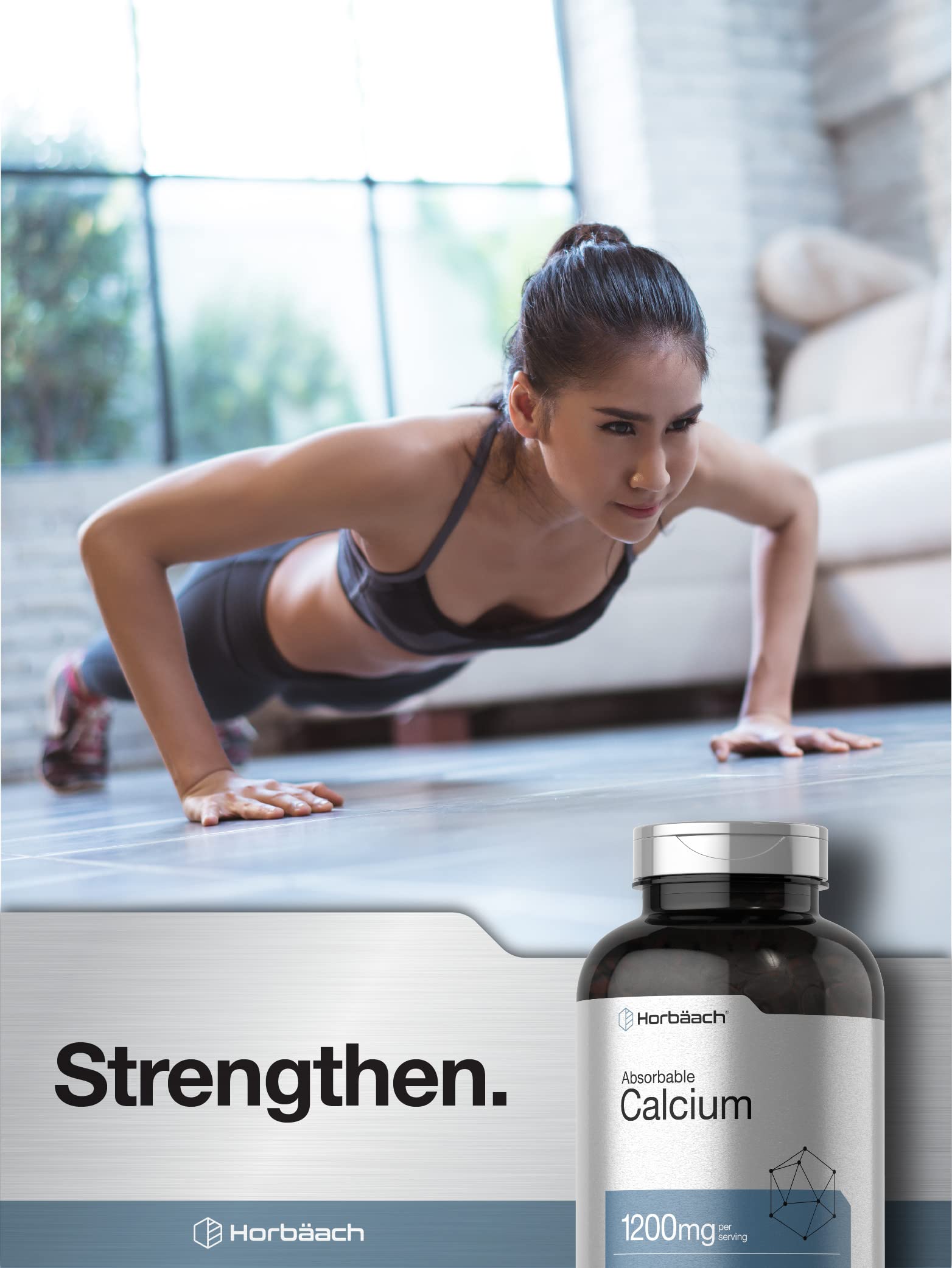 Horbäach supplement packaging image emphasizes laboratory-tested ingredients and quality assurance.