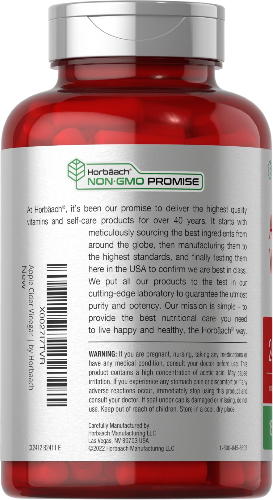 Horbäach capsules piled to show texture and uniform size for easy swallowing