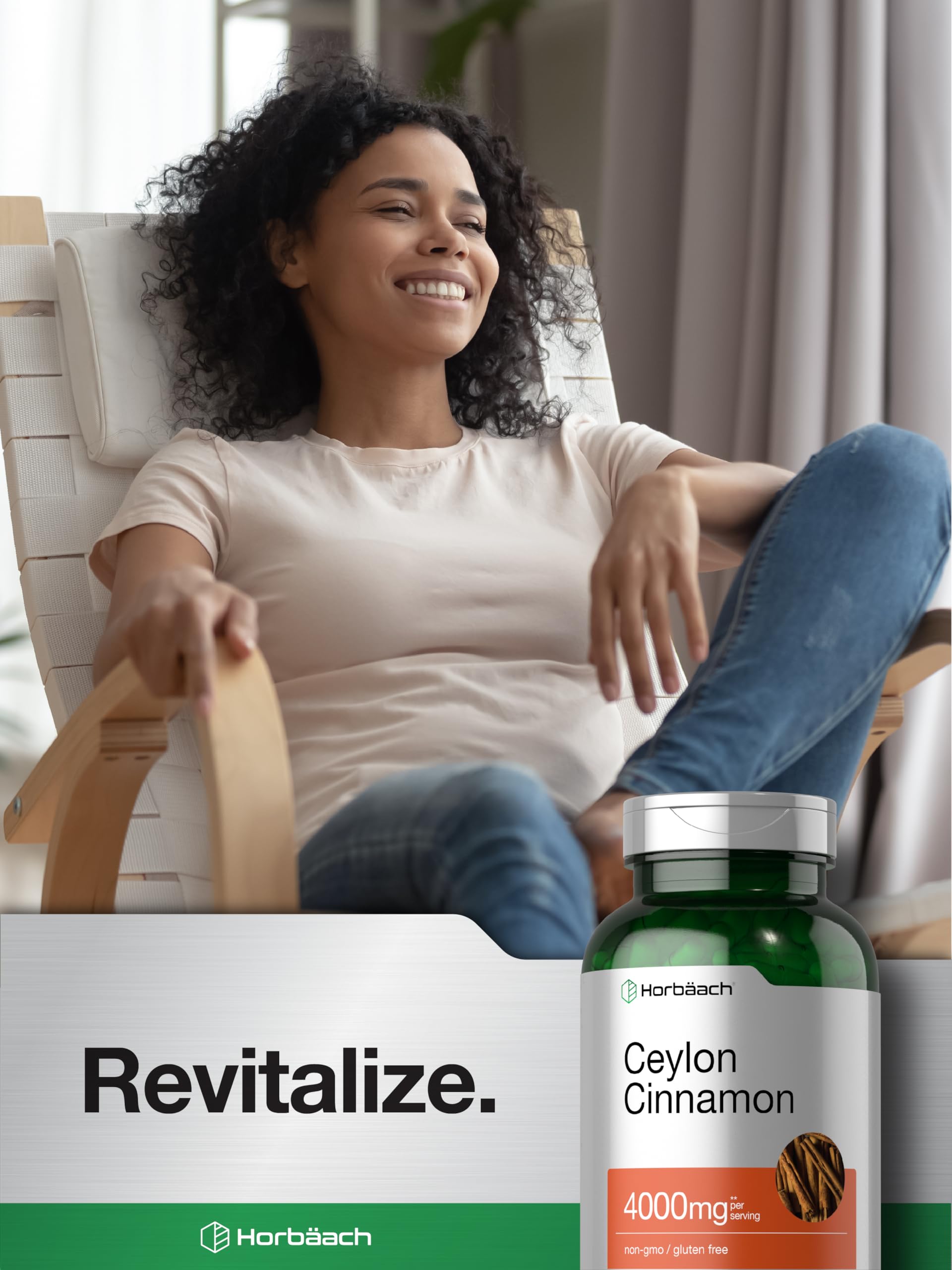Horbäach Ceylon Cinnamon packaging image featuring premium quality seal