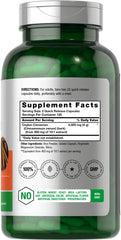 Horbäach Ceylon Cinnamon capsules label close-up highlighting gluten-free and non-GMO attributes
