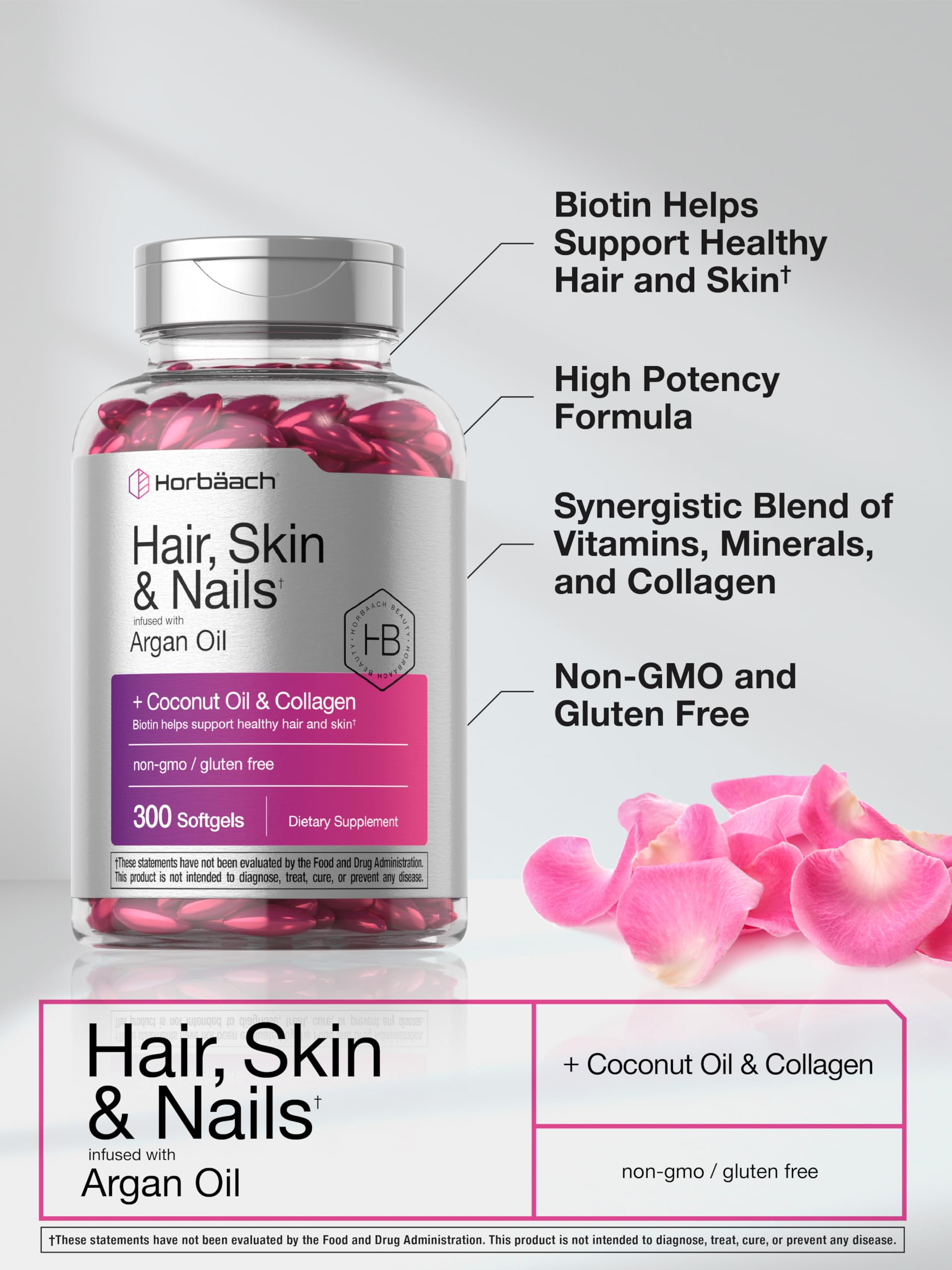 Horbäach coconut oil enrichment emphasizes natural ingredients.