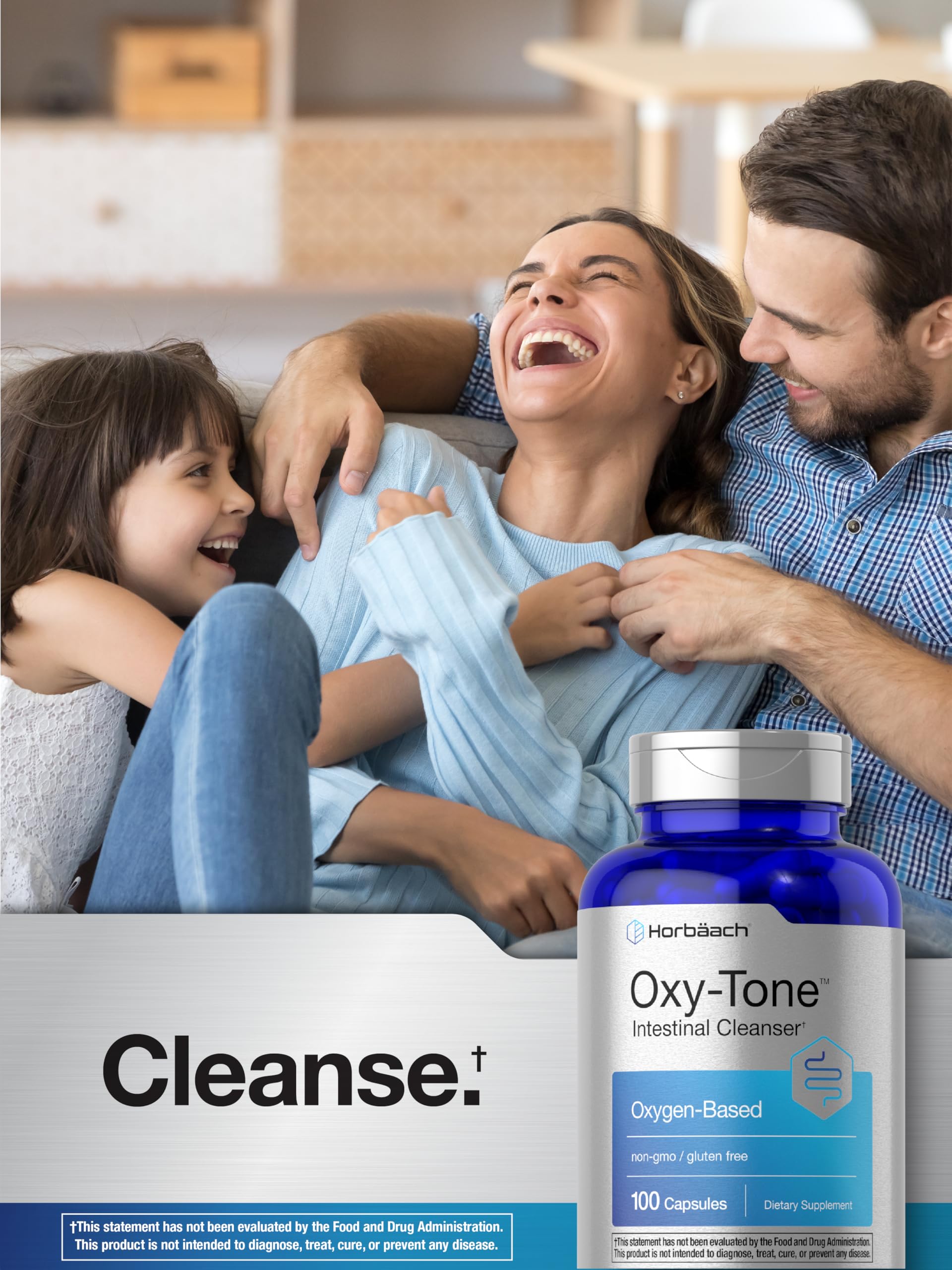 Horbäach Colon Cleanse ingredient close-up, highlights oxygen, magnesium, vitamin C and potassium.