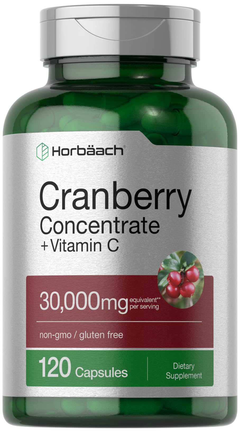 Horbäach Cranberry Concentrate bottle ready for daily use