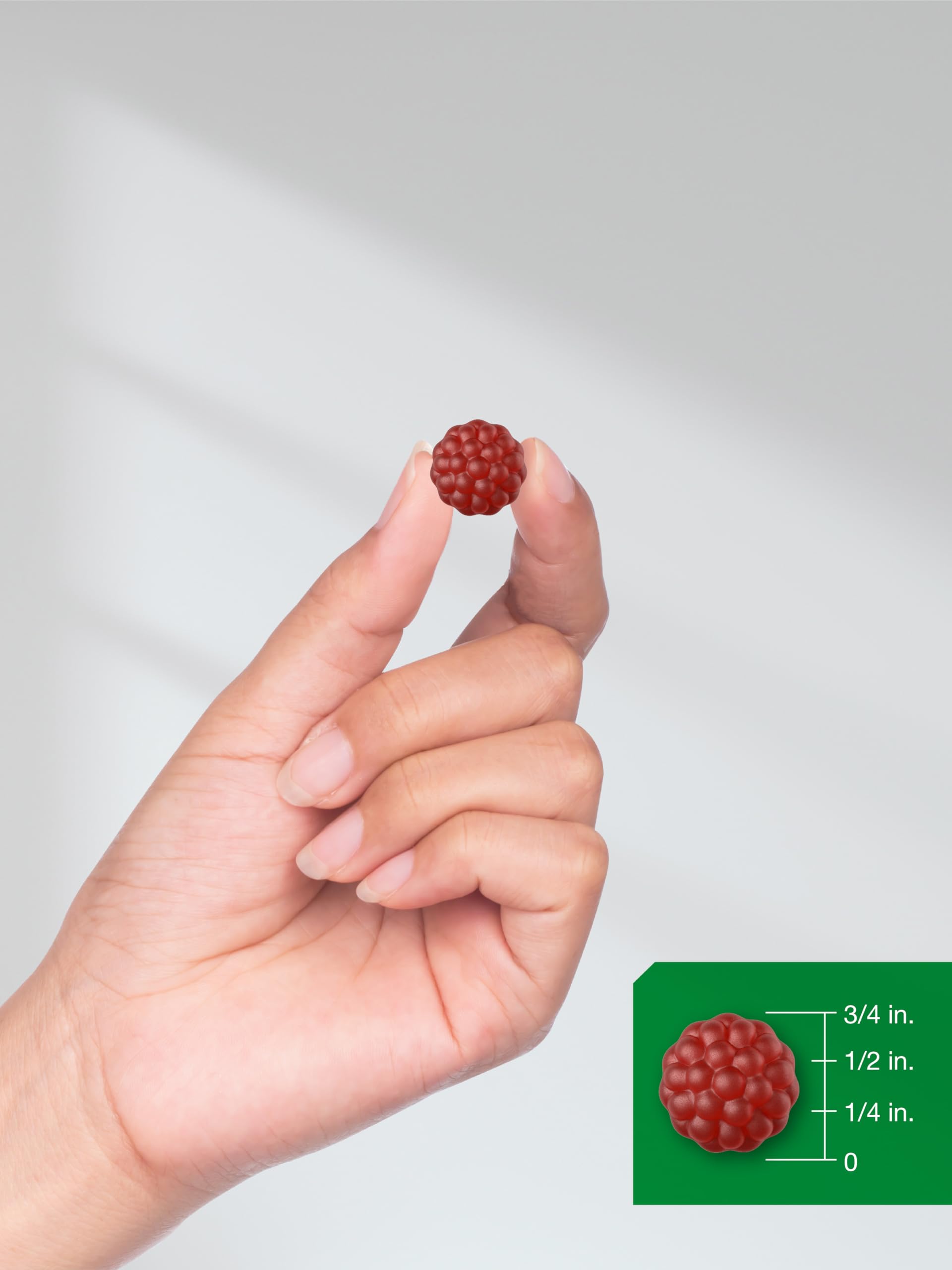 Horbäach Cranberry Gummies vegan non-GMO badge for clean label appeal.