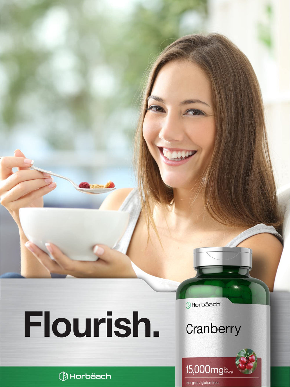 Horbaach Cranberry Pills daily pack suggesting routine