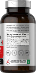 Horbaach Creatine Monohydrate capsules pouring out demonstrates easy daily dosing
