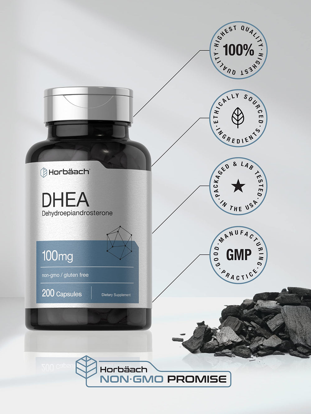 Horbäach DHEA derived from adrenal origin concept for balance