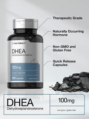 Horbäach DHEA gluten-free non-GMO packaging highlights purity