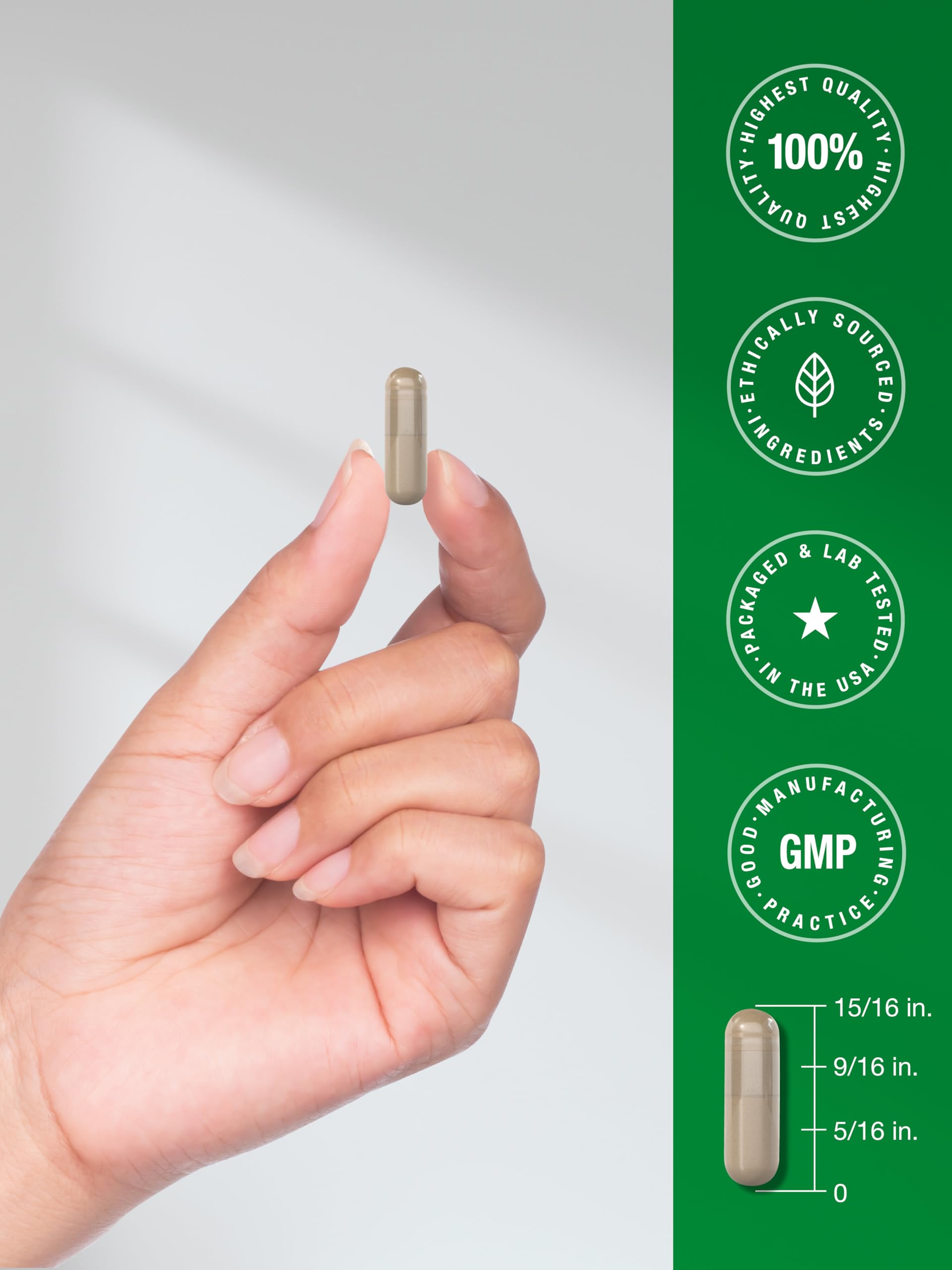 Dispensing Horbaach capsules demonstrates easy dosing and convenience.