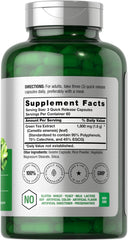 Horbäach EGCG Green Tea Extract bottle side view showing gluten-free and non-GMO claims.