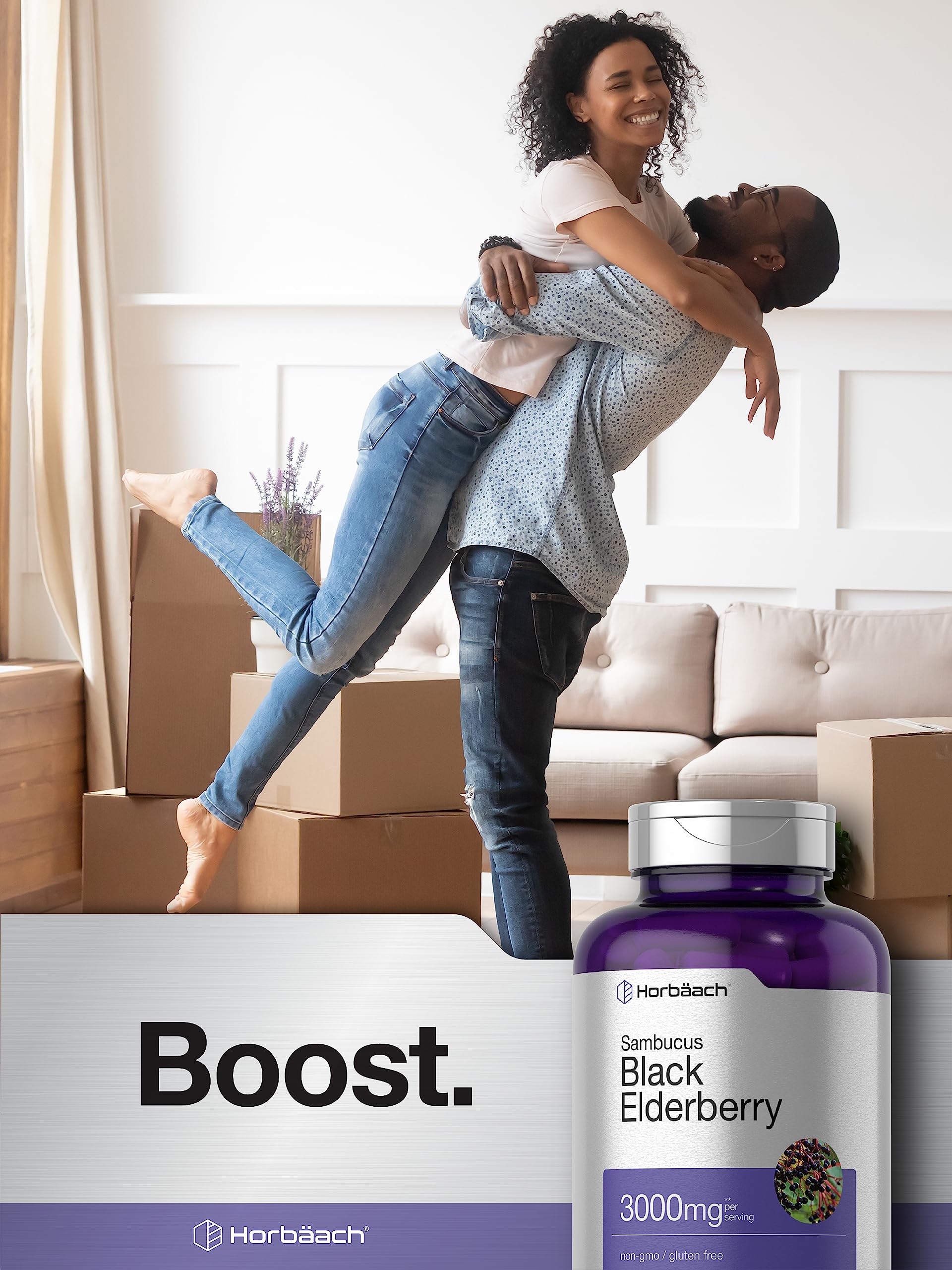 Horbäach elderberry bottle is travel-friendly for busy days.