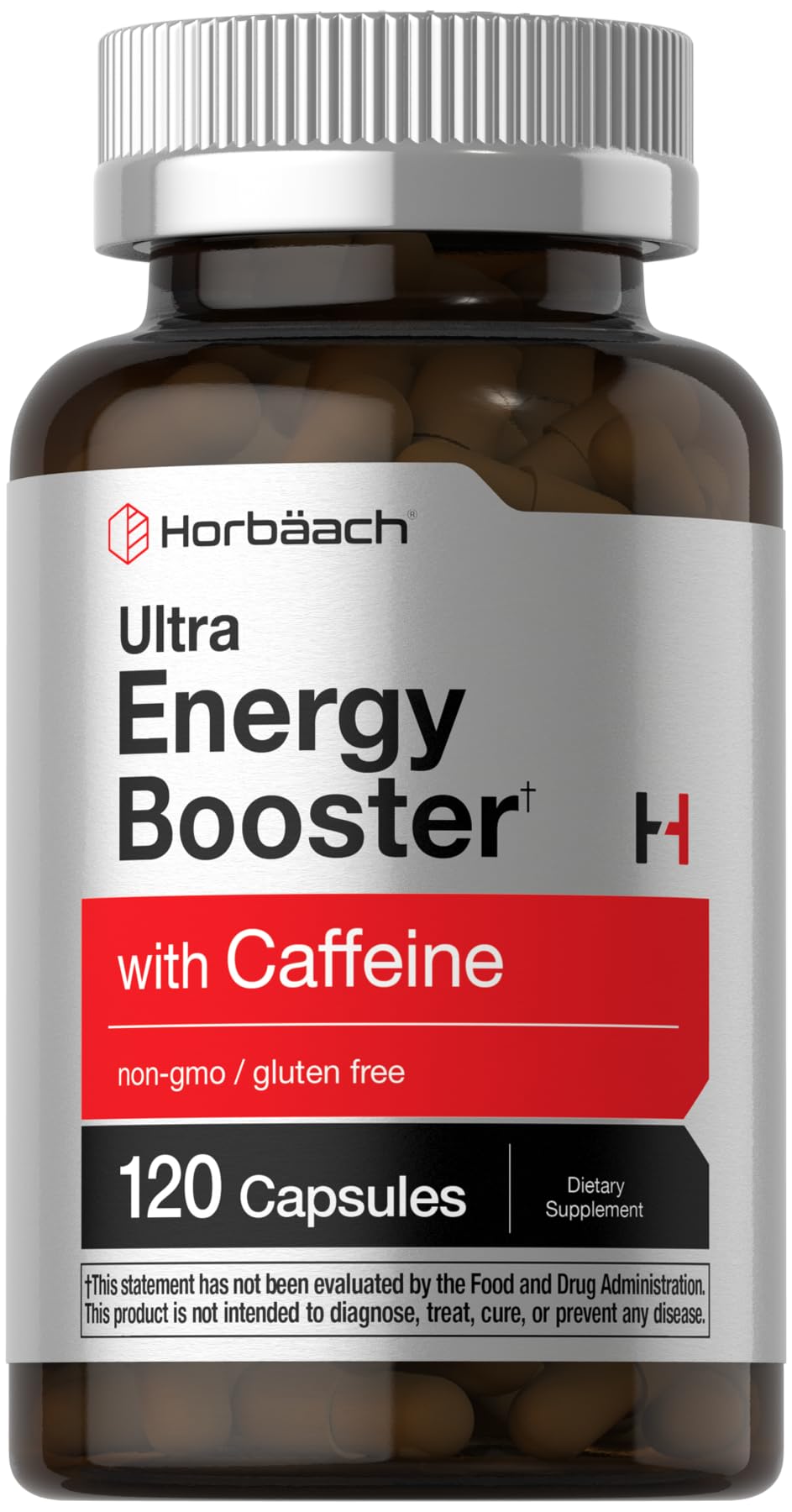 Horbäach Energy Supplement bottle, ideal for daily energy support.
