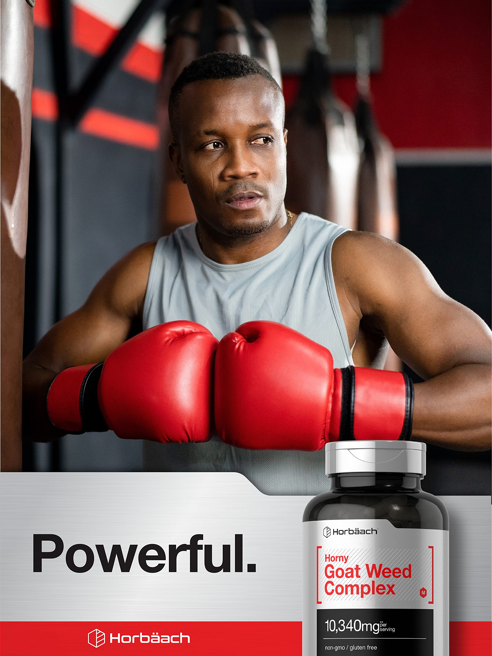 Quick-release capsules of Horbäach Horny Goat Weed Complex for on-the-go use