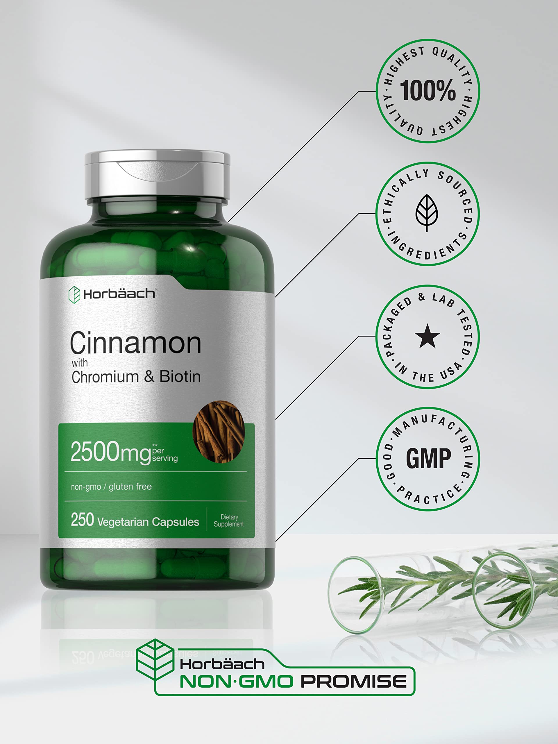 Horbäach ingredients chart image conveys clean, science-backed formulation.