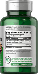 KSM-66 Ashwagandha capsules close-up for calm focus