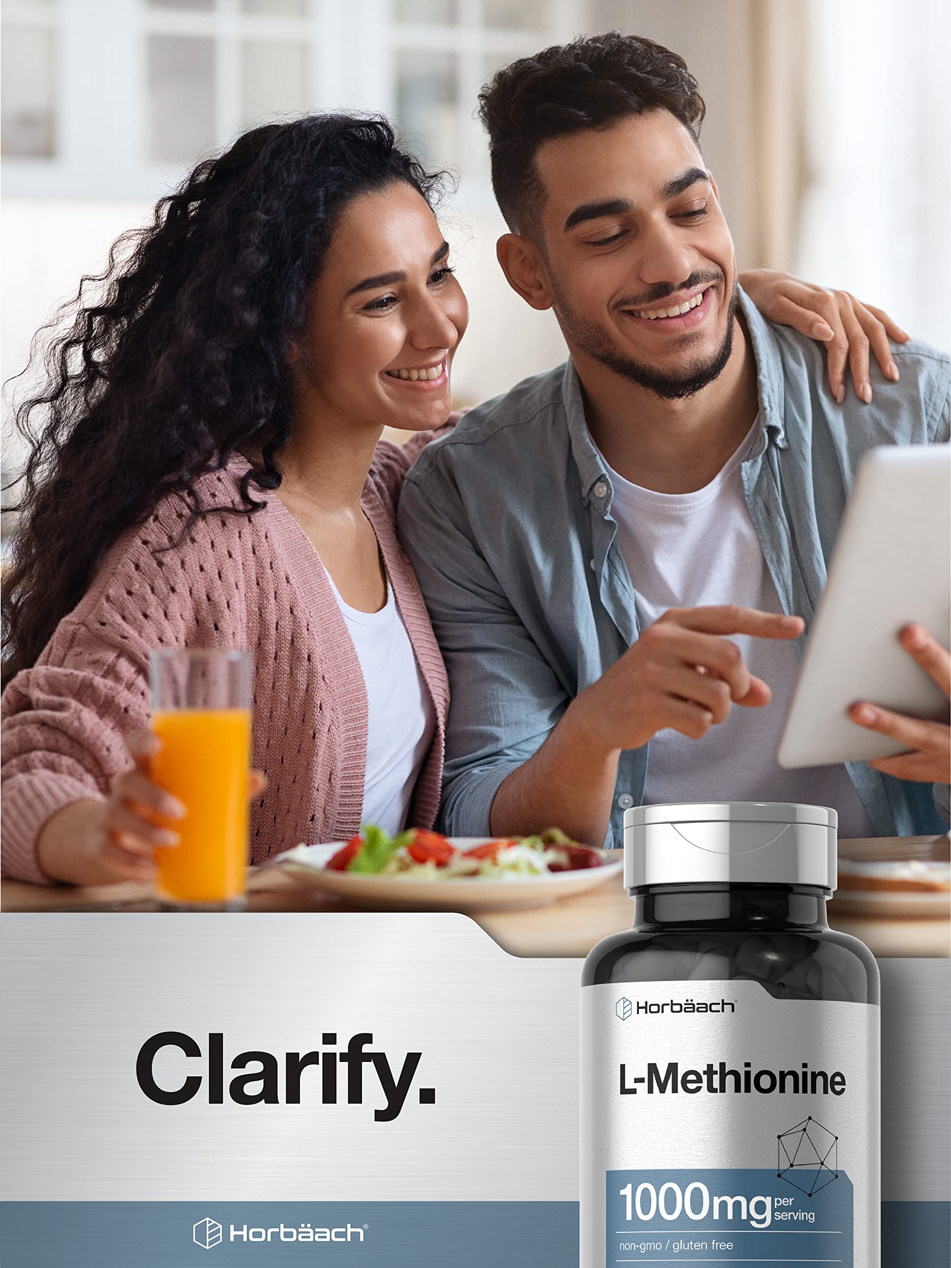 Horbäach L-Methionine lab testing seal indicating quality and potency