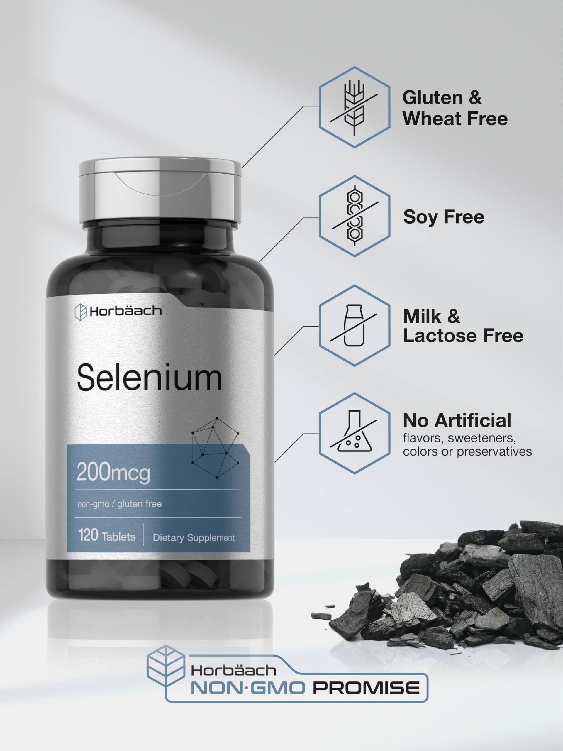 Horbäach lab-tested ingredients seal emphasizing quality and safety.