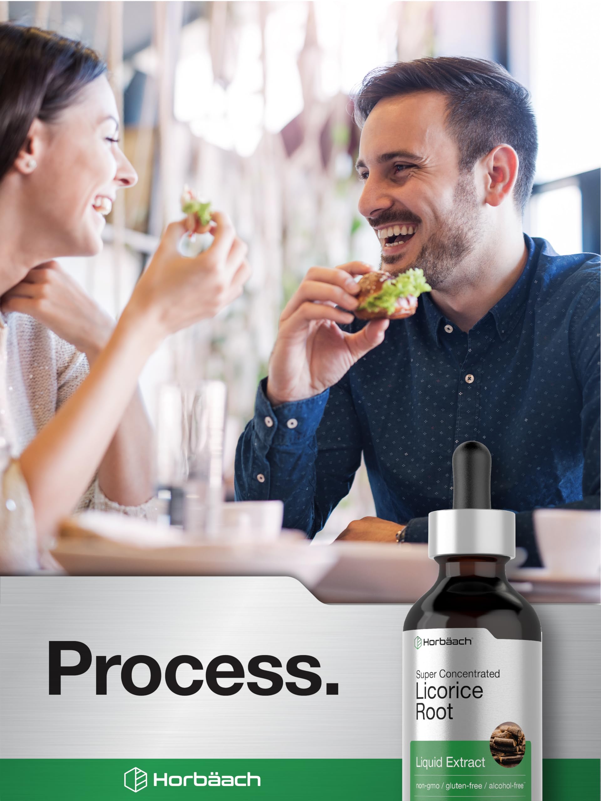 Horbäach Licorice Root Extract packaging communicates purity and quality