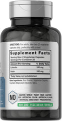 Close-up of Horbäach luteolin complex capsules emphasizing vegetarian formula