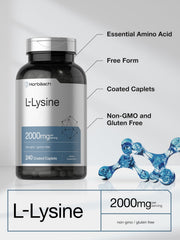 Ingredients highlight non-GMO vegetarian formula from Horbäach L-Lysine.