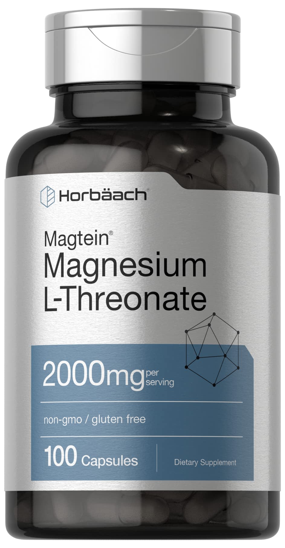 Horbäach Magtein bottle with capsules for daily magnesium support
