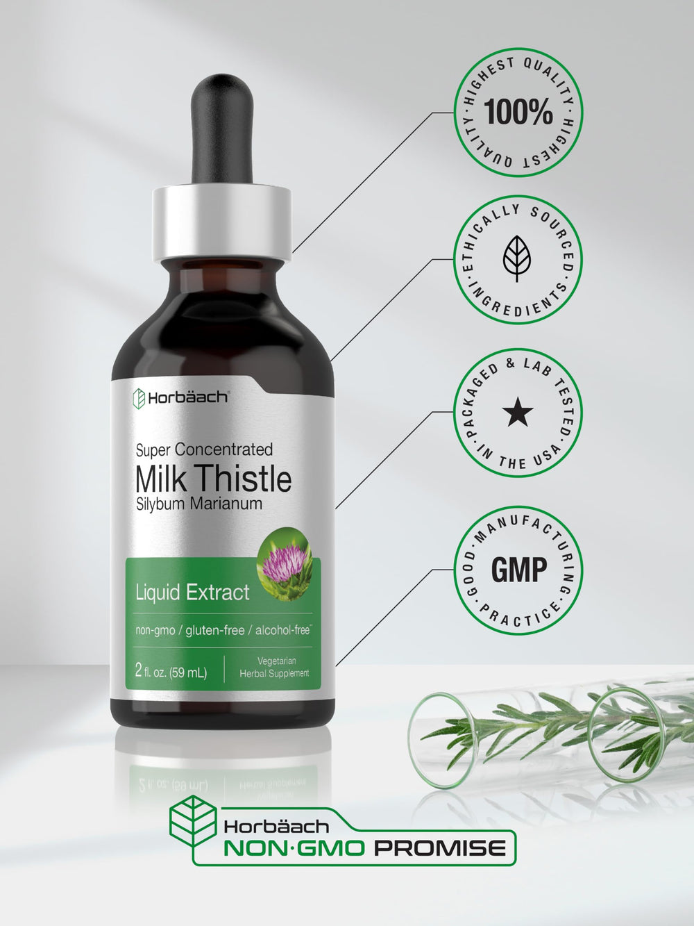 Horbaach Milk Thistle Liquid daily use scene shows easy integration.