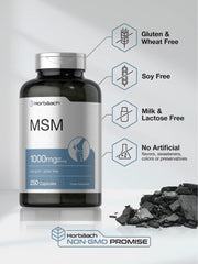 Horbäach MSM lab testing label emphasizing quality control