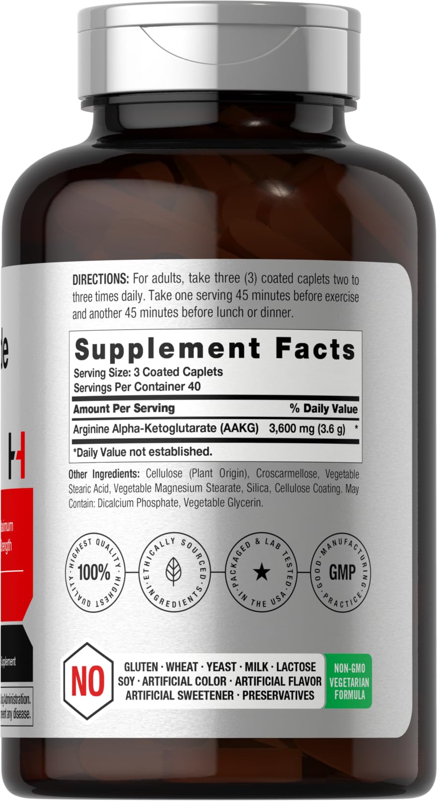 Horbäach Nitric Oxide Max caplets designed for pre-workout support