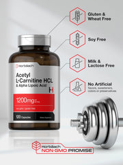 Horbäach packaging highlights non-GMO and gluten-free features.