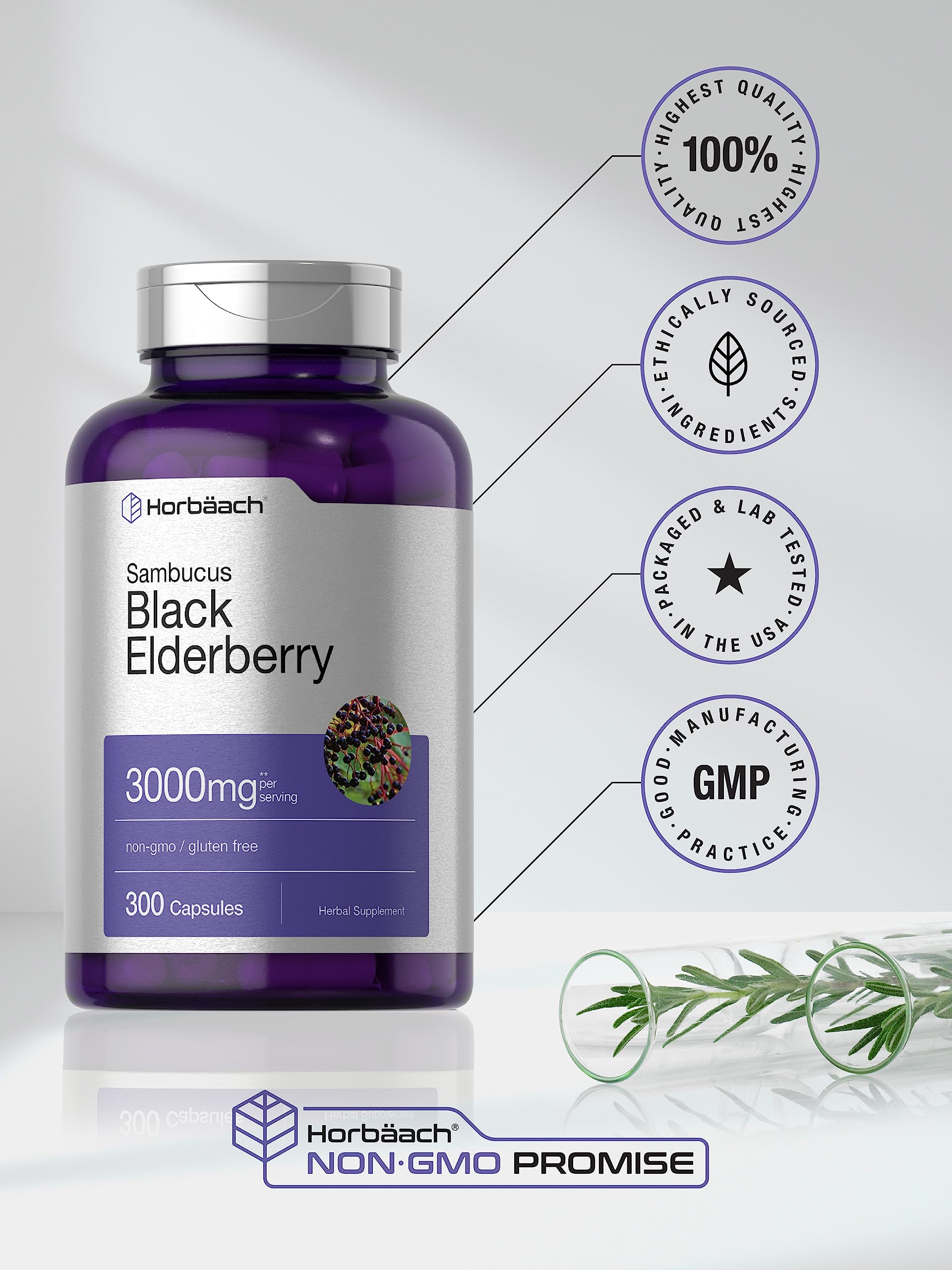 Horbäach gluten-free and non-GMO formula suits diverse dietary needs.