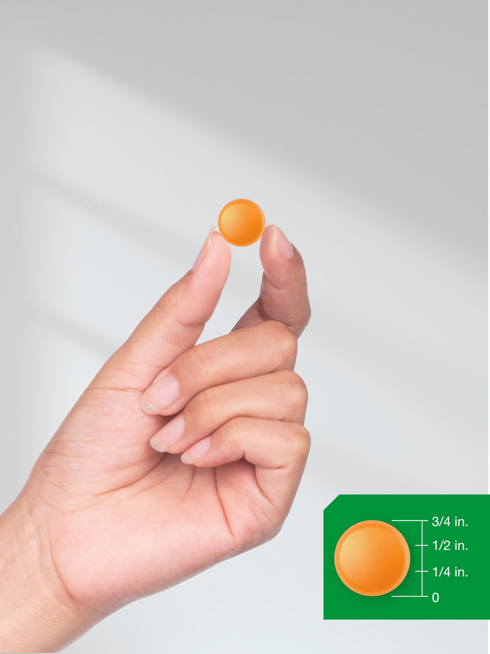 Horbäach peach gummies on white background, ideal on-the-go daily treat
