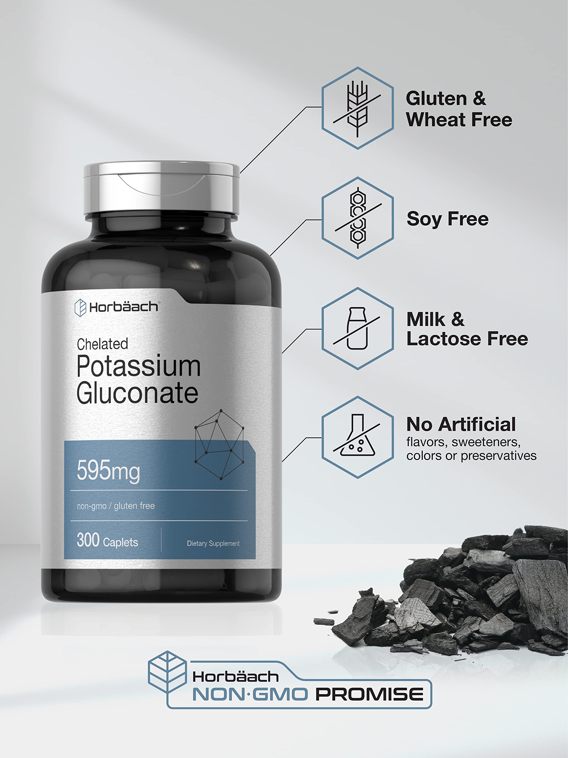 Horbäach label emphasizes chelated mineral delivery for efficient uptake.