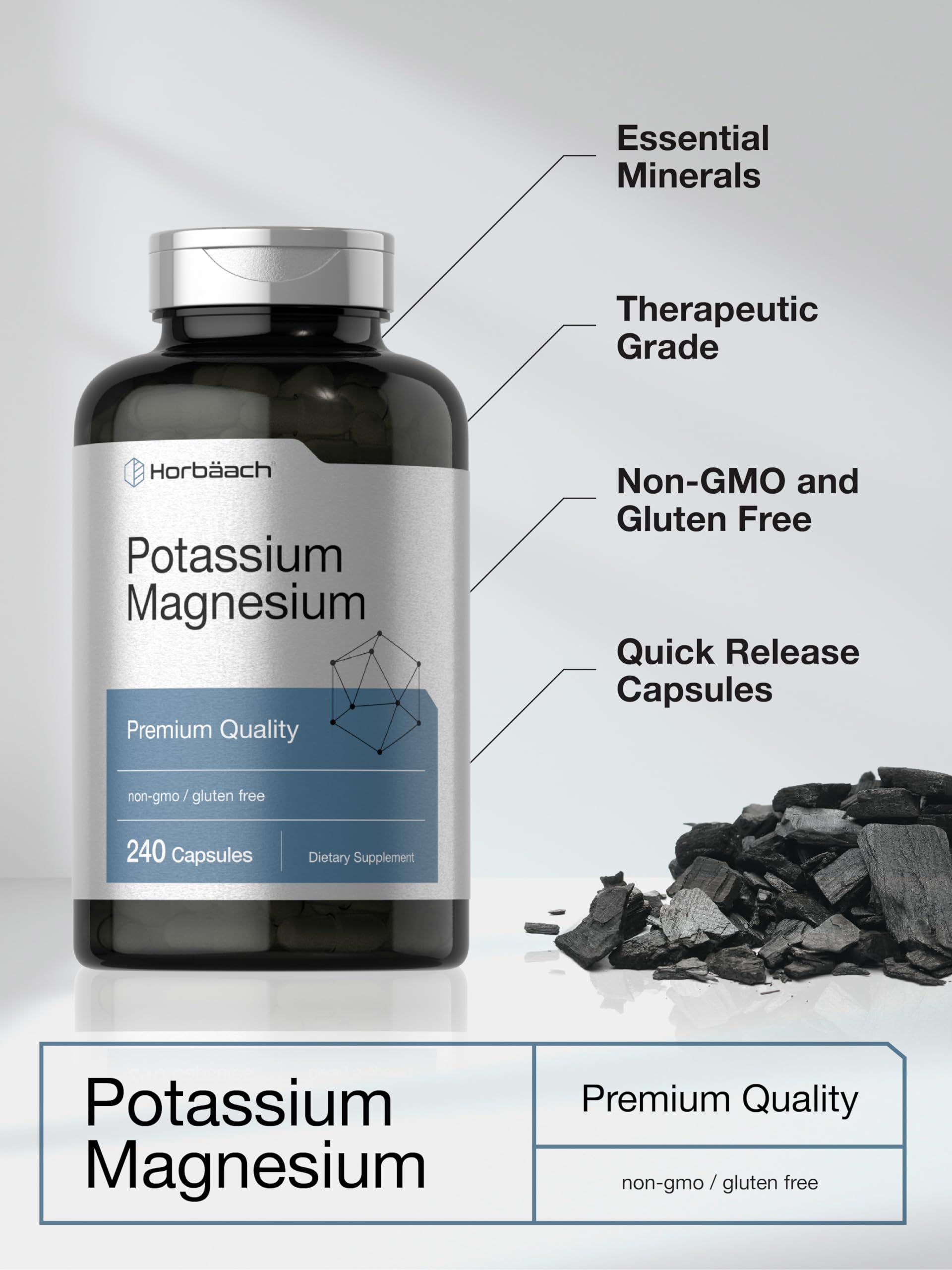 Horbäach Potassium Magnesium pouring shot for simple daily dosage