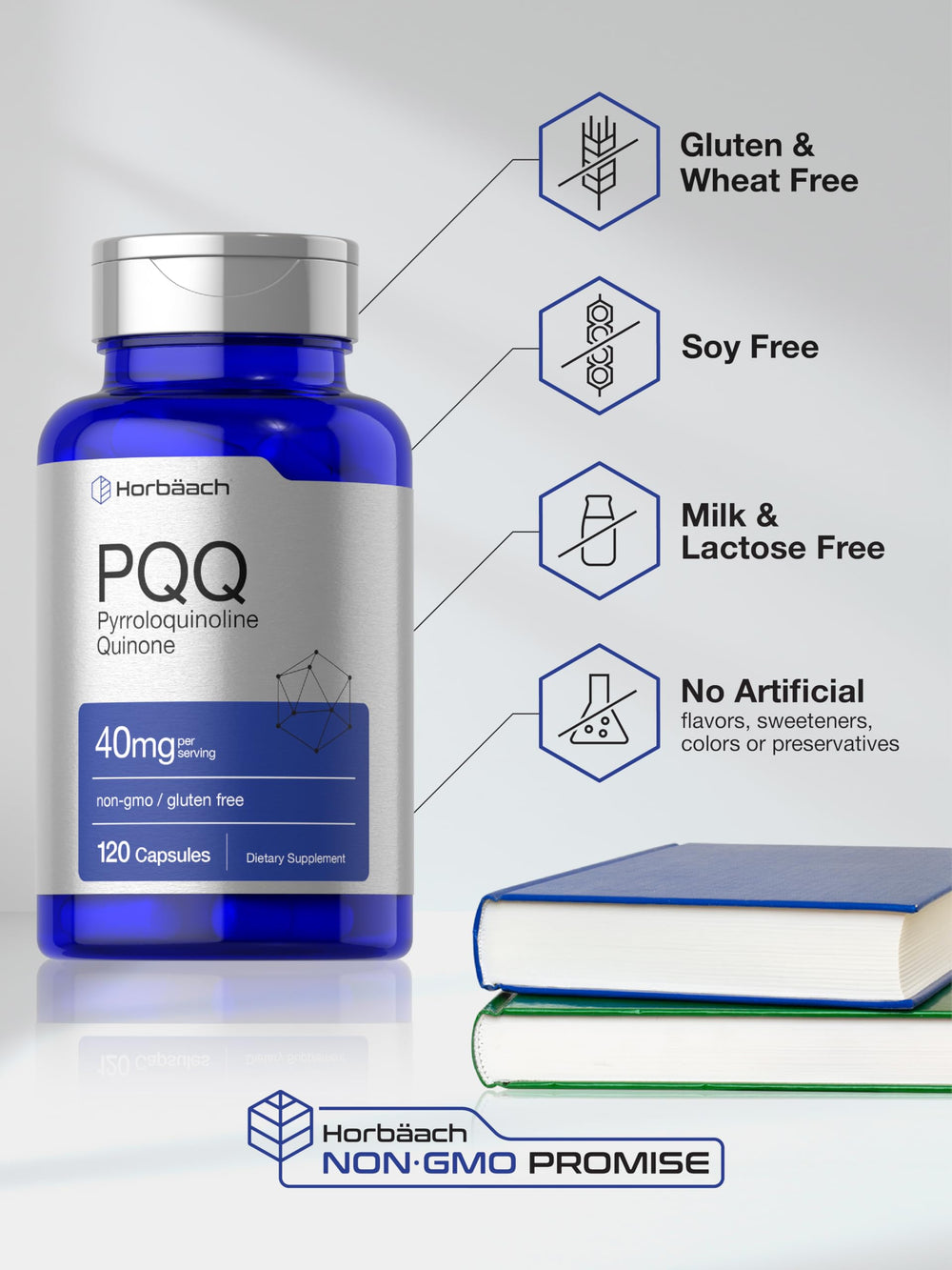 Horbäach PQQ 40 mg capsules for a convenient daily supplement
