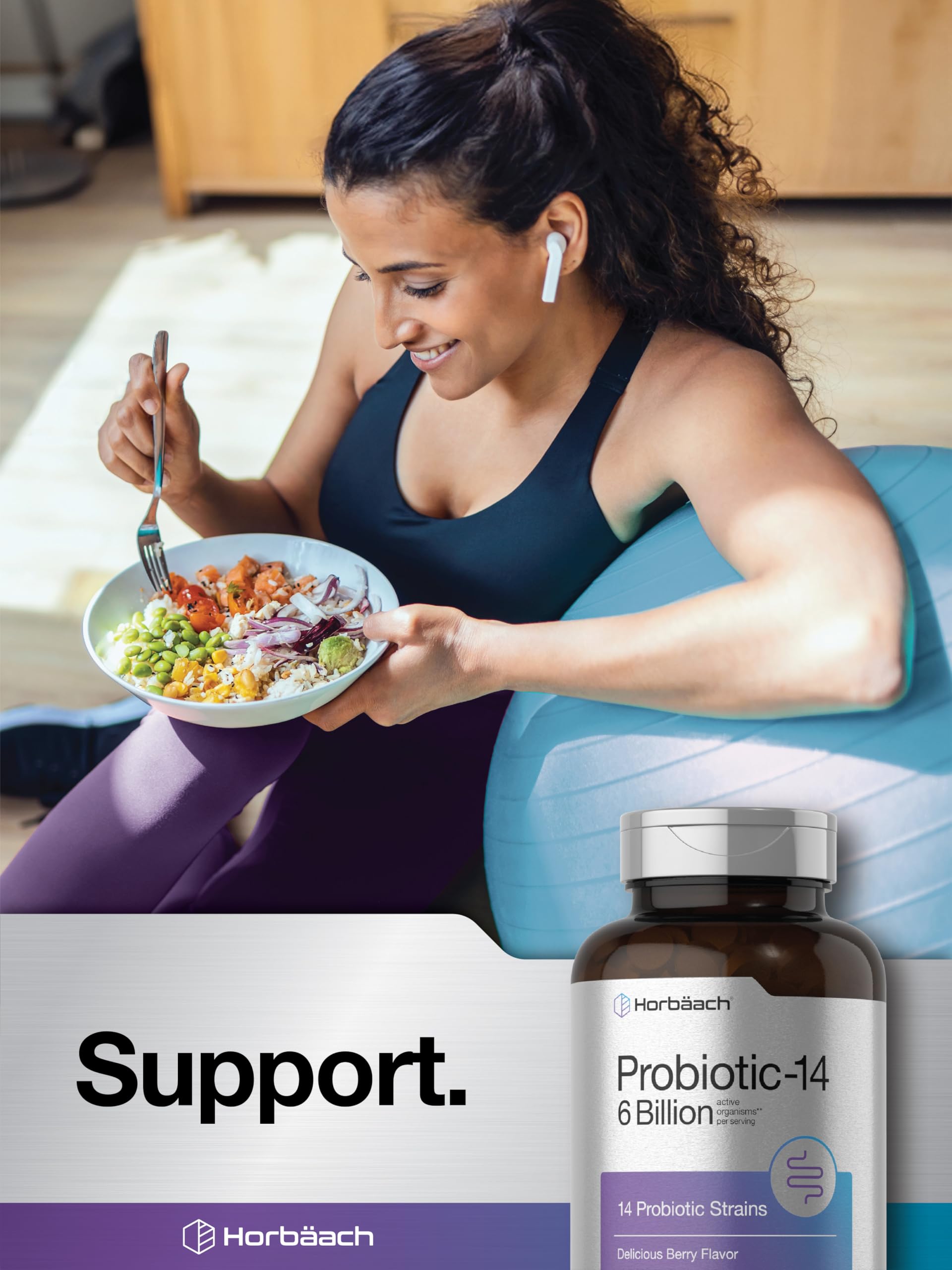Horbäach Probiotics daily-use packs support a consistent routine.