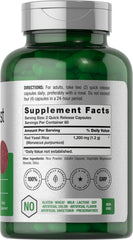 Close-up of Horbäach Red Yeast Rice capsules for daily use.