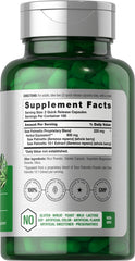 Horbäach Saw Palmetto Extract capsules close-up showing convenient dosing.