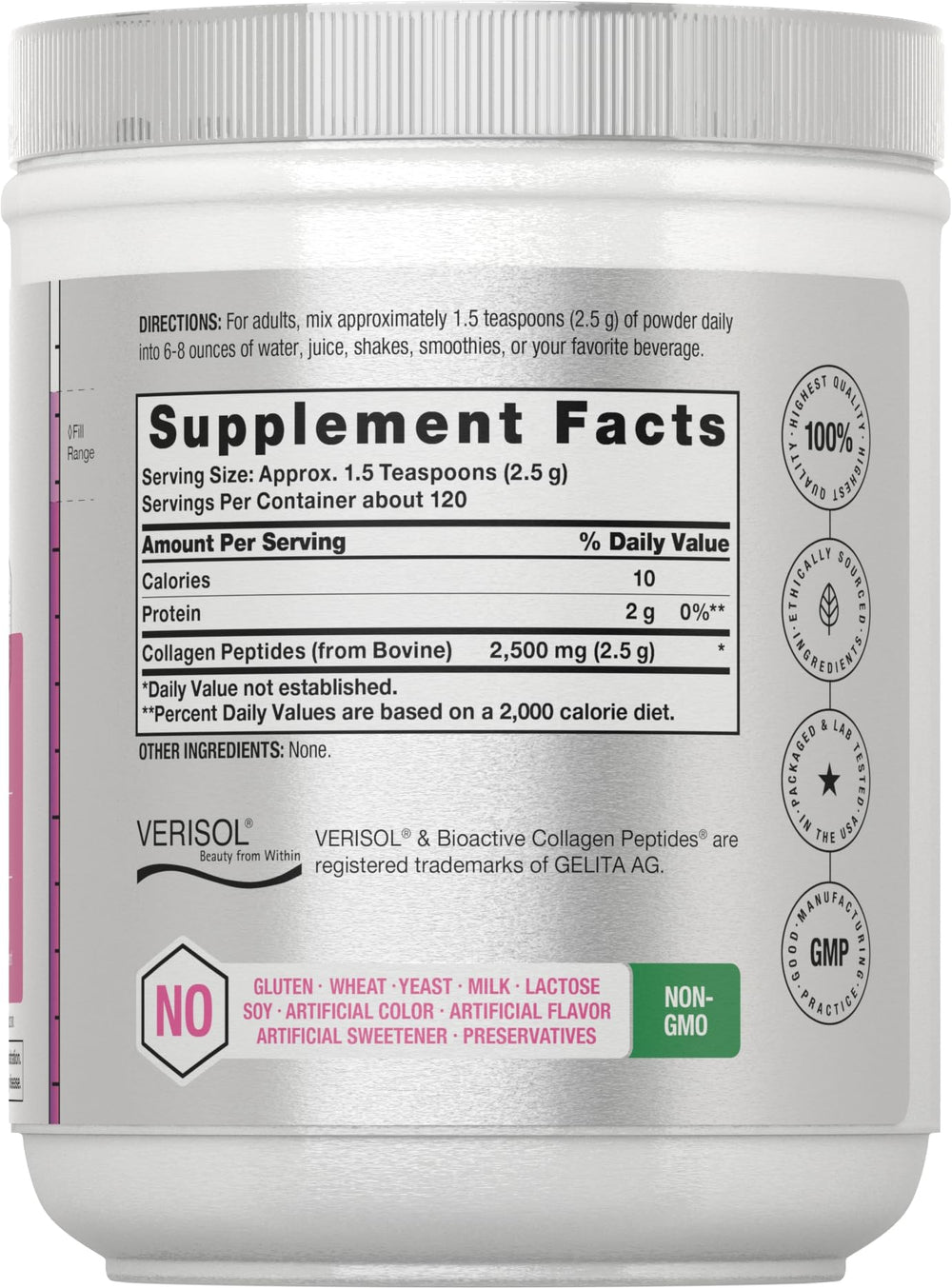 Horbaach Skin Rejuvenator label highlights non-GMO and gluten-free formula.