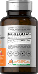 Close-up of fast-dissolve tablets showcasing berry flavor and quick use