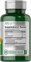 Close-up of Horbaach Sunflower Lecithin softgel pills ready for easy swallowing