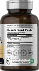 Horbäach Tribulus capsules close-up with detailed label, emphasizing non-GMO quality.