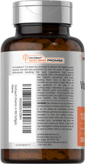 Horbäach Vitamin A 10000 IU softgels closeup shows quick-release capsule.
