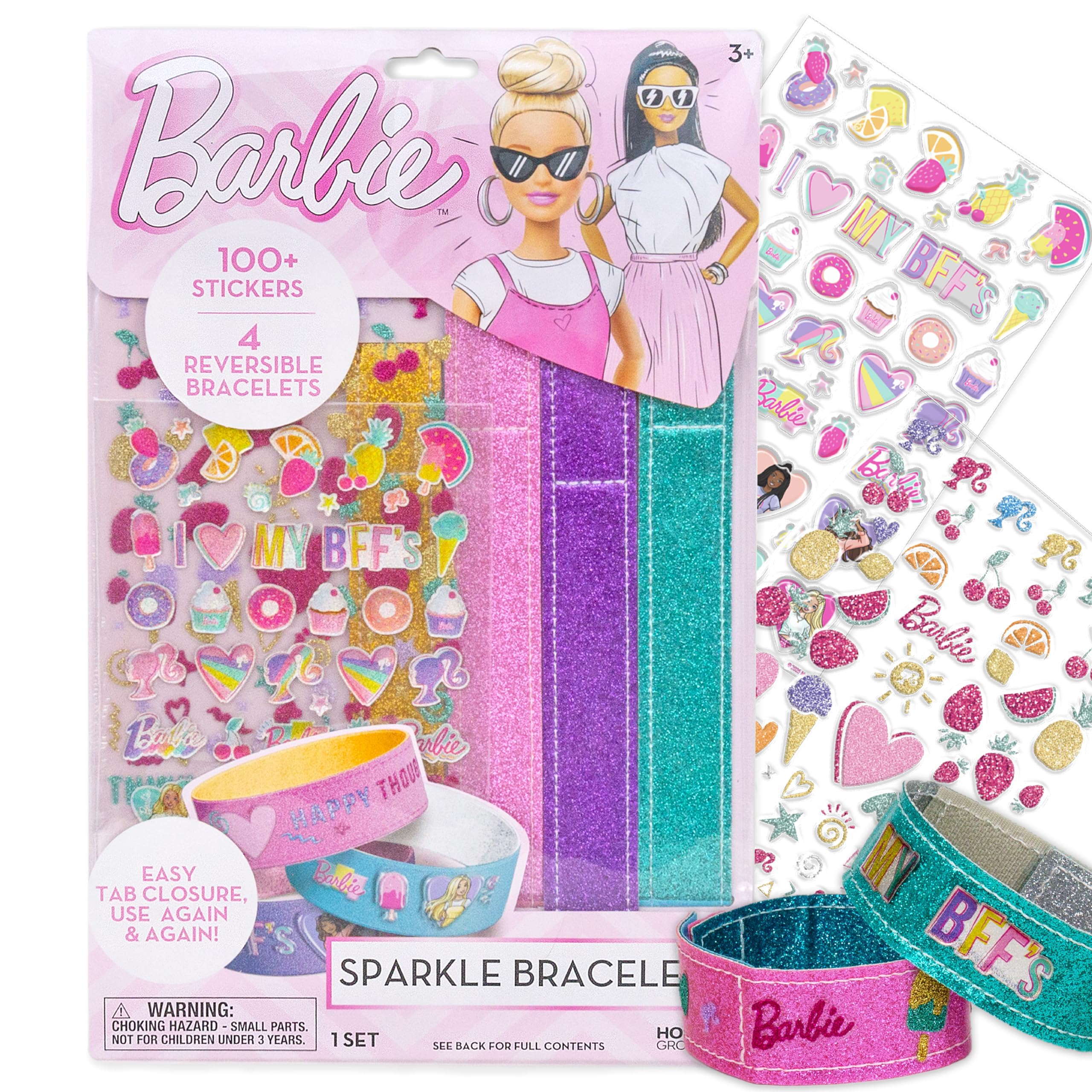 Horizon Barbie Sparkle Bracelet Kit box front, ideal gift idea for creative kids.