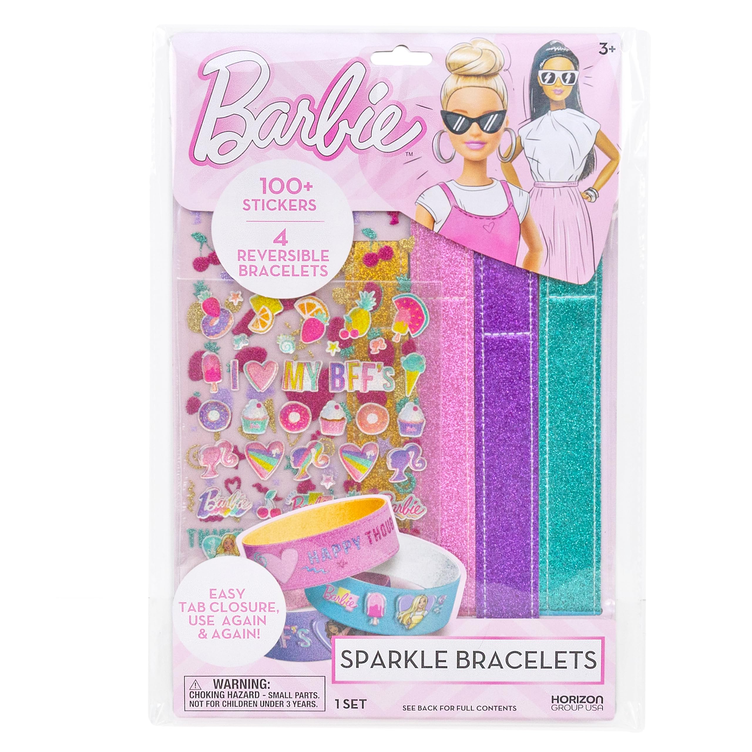 Barbie-inspired bracelet designs spark imaginative dress-up play.