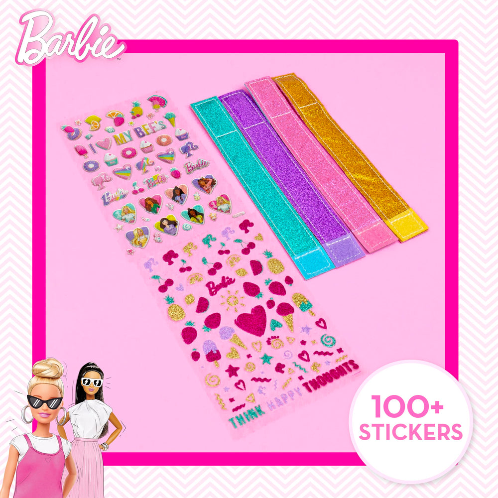 Two sticker sheets with over 100 decorations for personalization.