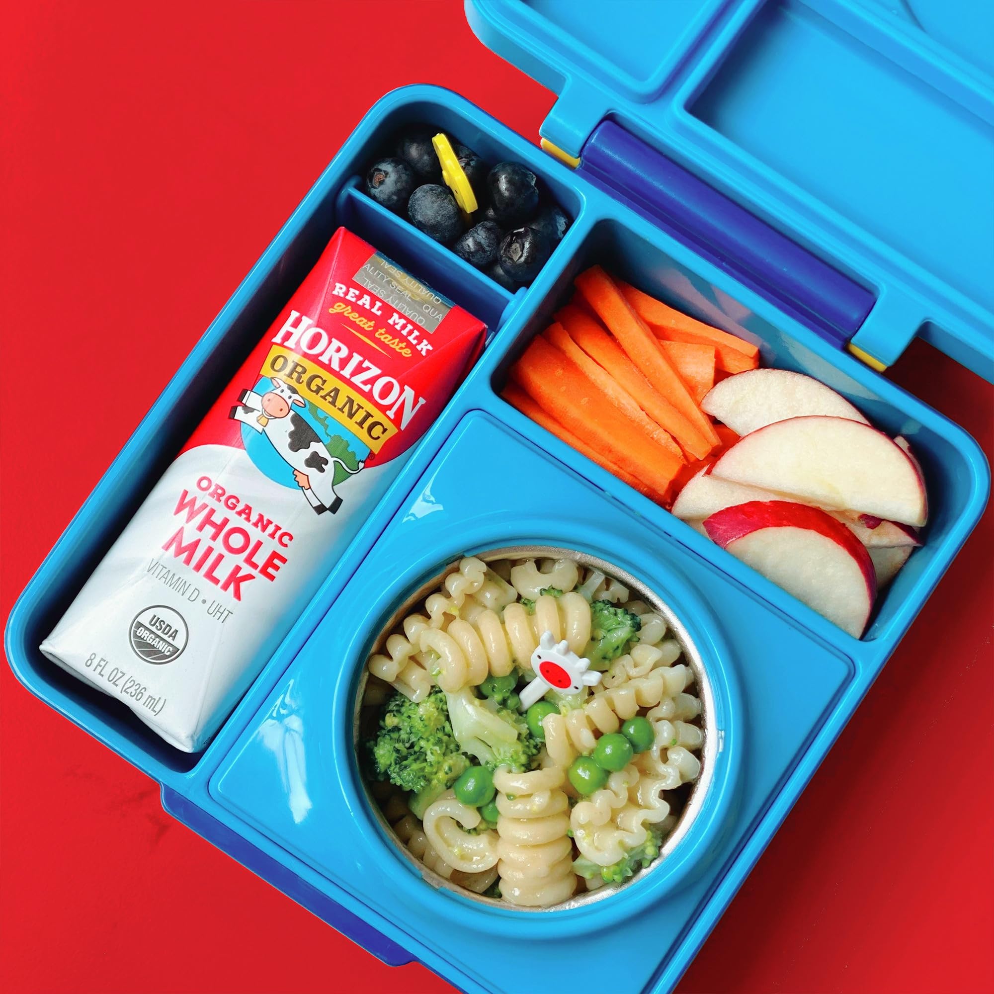 Horizon Organic lunchbox-milk box; easy snack for kids.