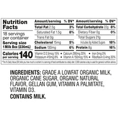 Shelf-stable Horizon Organic milk box for travel and school